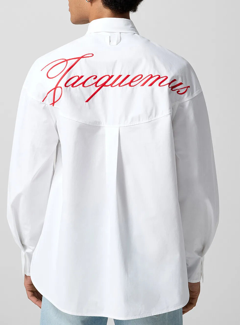 Atelier giant logo crisp poplin shirt