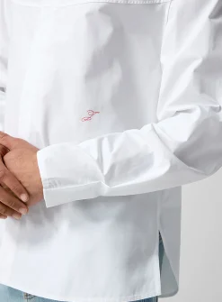 Atelier giant logo crisp poplin shirt