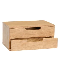 AtHand natural wood wall shelf