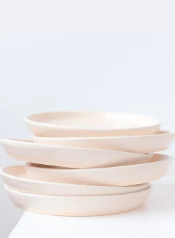 Aube satiny stoneware plate