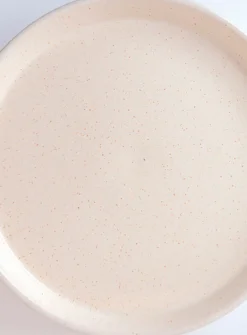 Aube satiny stoneware plate