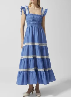 Aubrie smocked bust dress