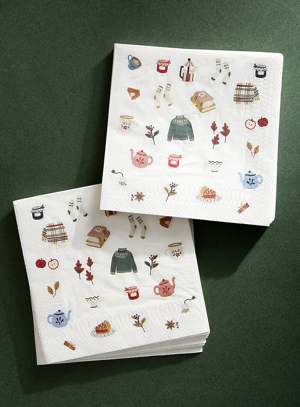 Autumn season paper napkins