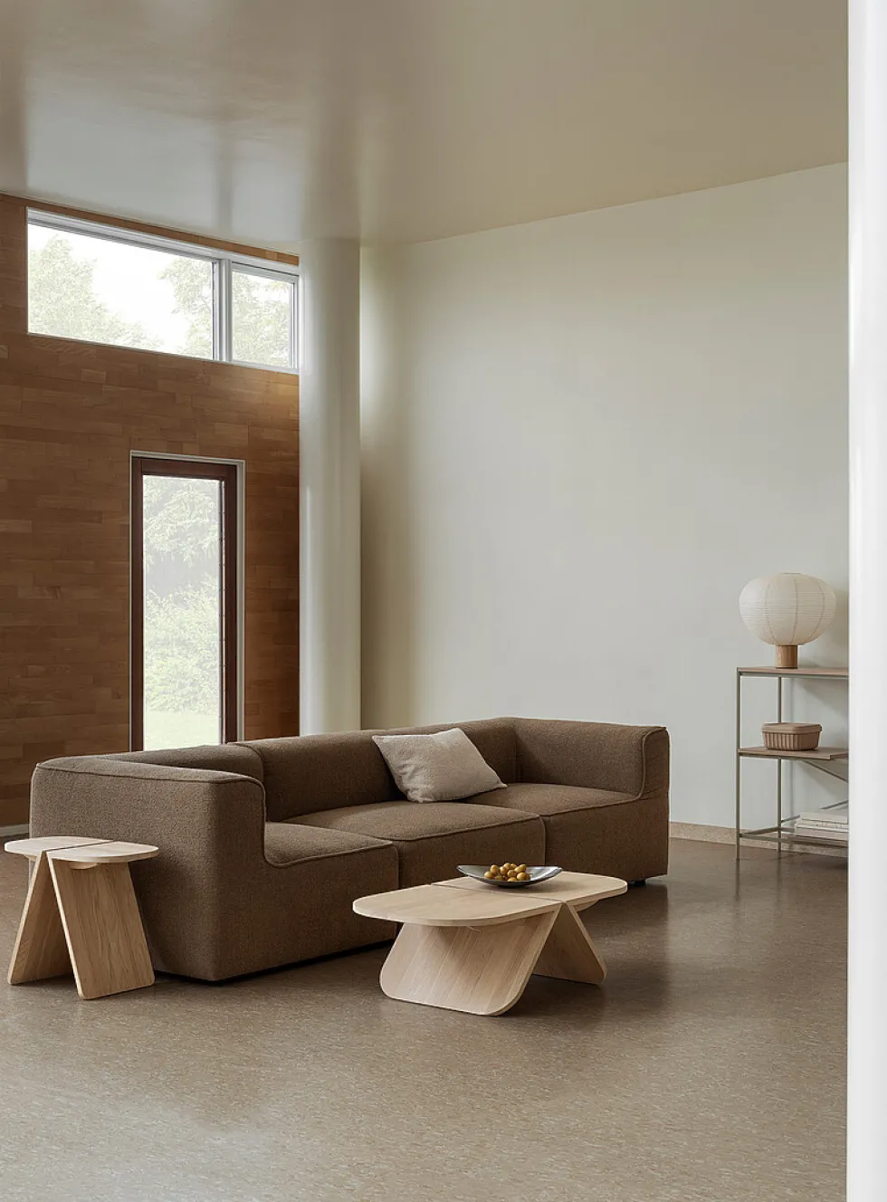 Avio oak end table