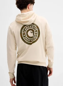 Back camo logo hoodie