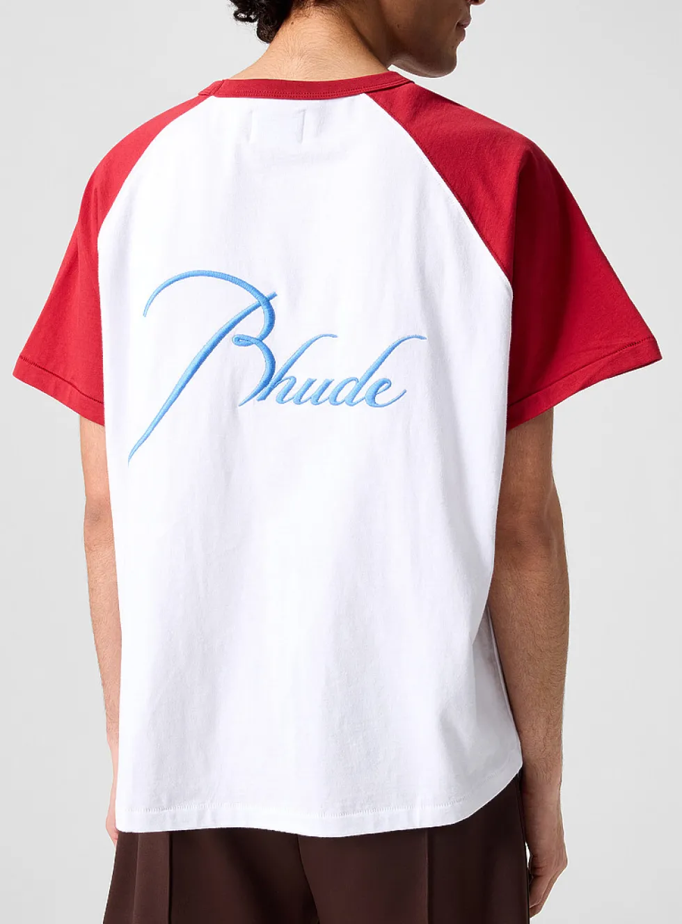 Back logo boxy-fit baseball T-shirt