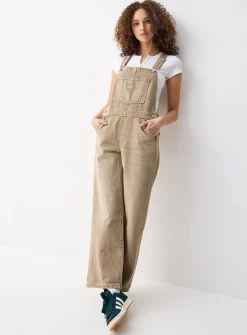 Baggy denim overalls