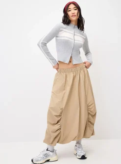 Balloon maxi skirt