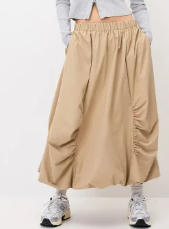 Balloon maxi skirt