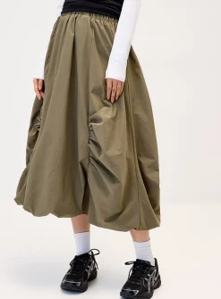Balloon maxi skirt