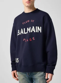 Balmain Club print sweatshirt