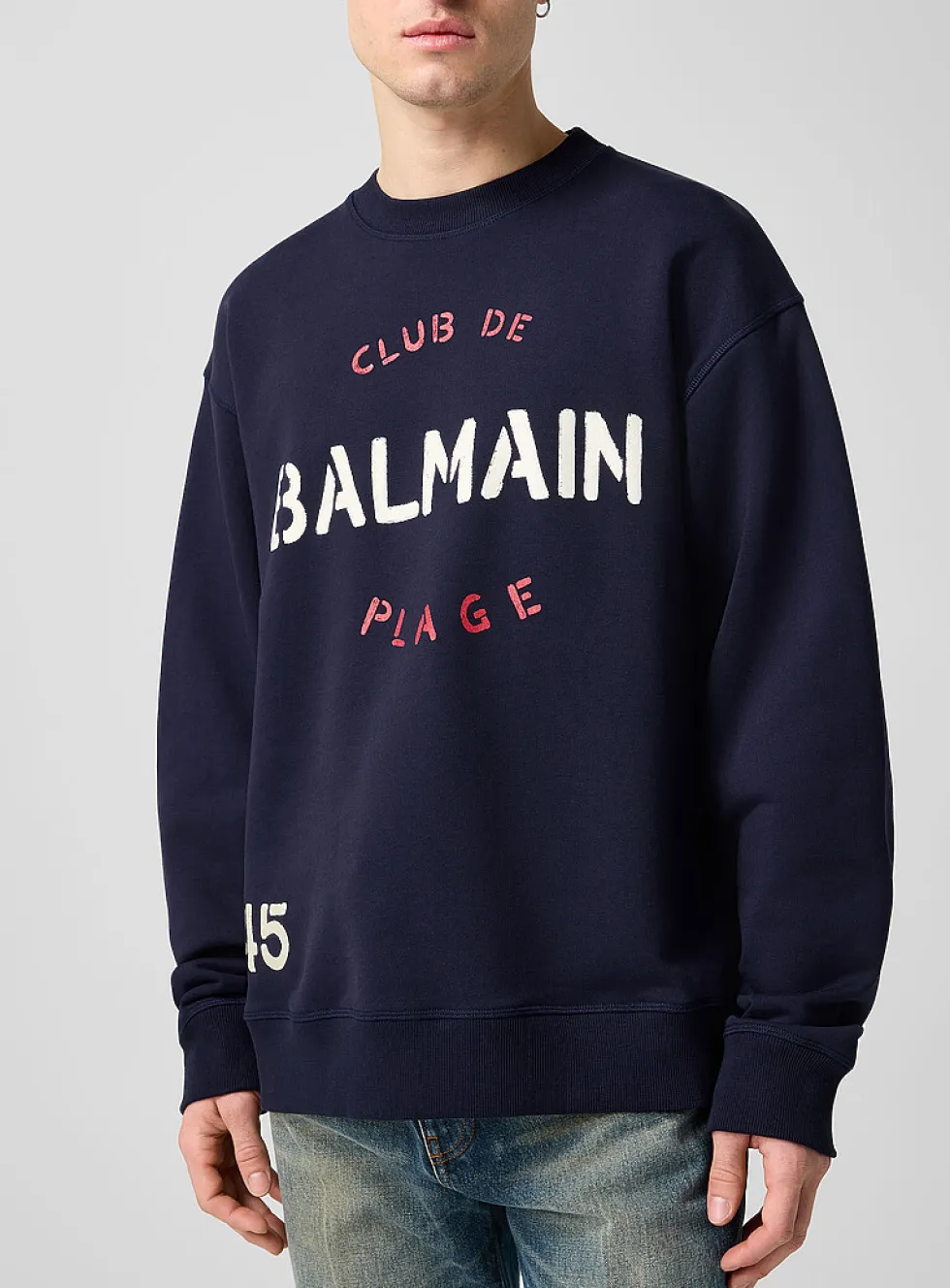 Balmain Club print sweatshirt