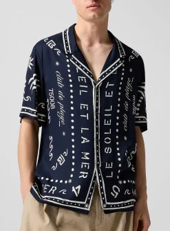 Balmain Club printed cabana shirt