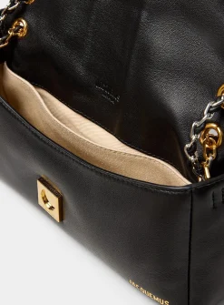 Bambinou leather and chain bag