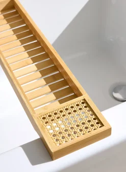 Bamboo bath tray