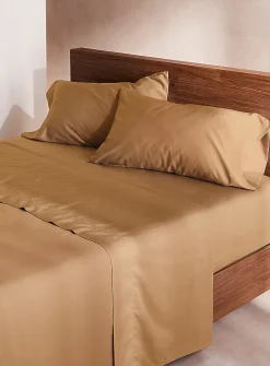 Bamboo rayon and organic cotton sheet set