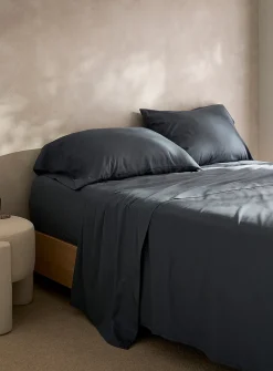 Bamboo rayon and organic cotton sheet set