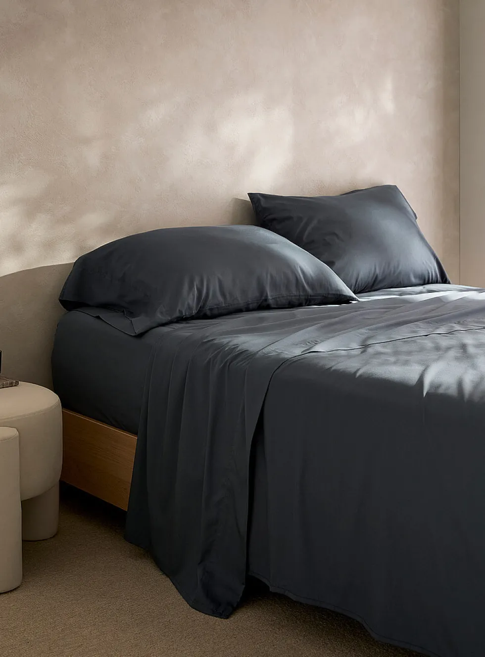 Bamboo rayon and organic cotton sheet set