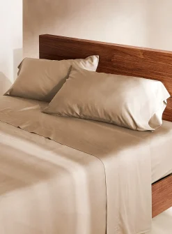 Bamboo rayon and organic cotton sheet set