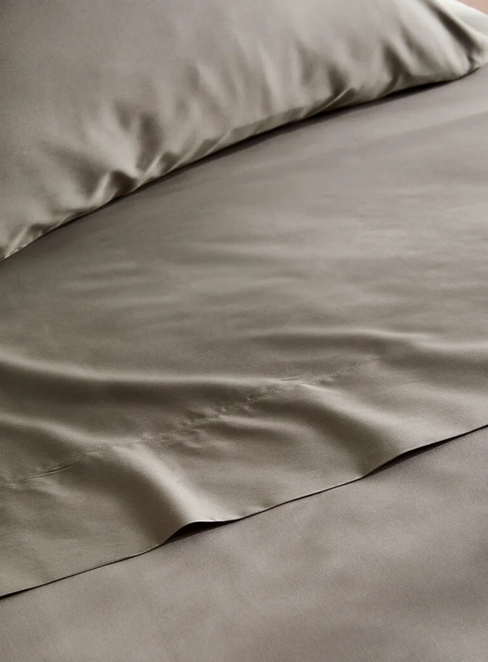 Bamboo rayon and organic cotton sheet set