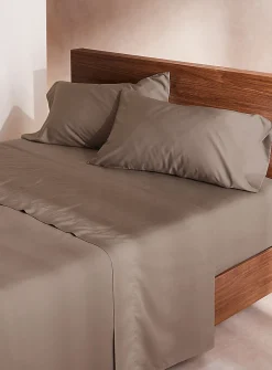 Bamboo rayon and organic cotton sheet set