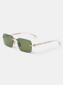 Bamboo rectangular sunglasses