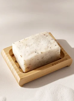 Bamboo soap dish