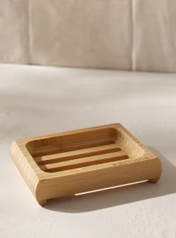 Bamboo soap dish