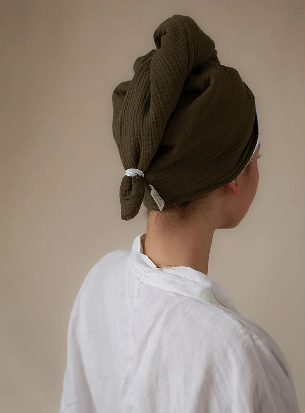 Bamboo terry turban towel