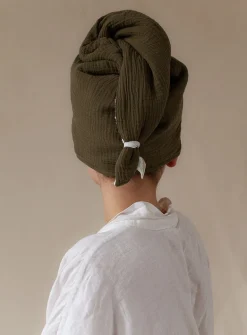 Bamboo terry turban towel