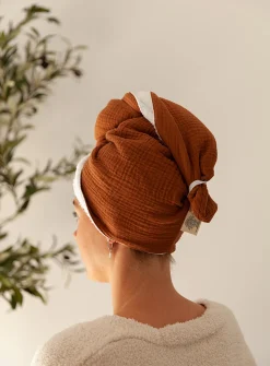 Bamboo terry turban towel