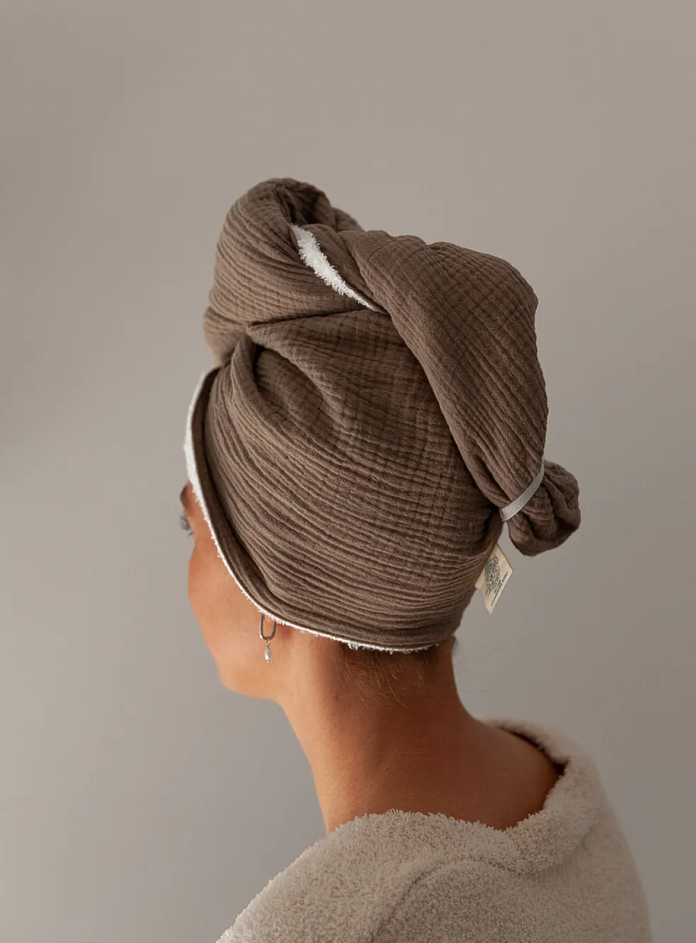Bamboo terry turban towel