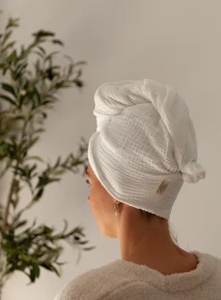 Bamboo terry turban towel