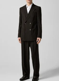 Banker's Stripe Pleated Pant