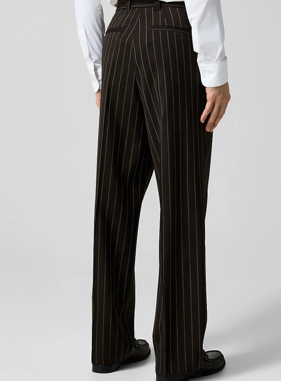 Banker's Stripe Pleated Pant