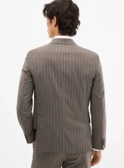 Banker-stripe jacket