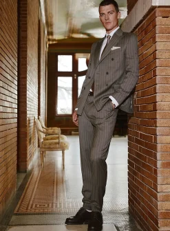 Banker-stripe pant