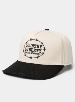 Barbed-logo cap