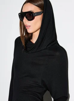 Bardot collar gathered waist minidress