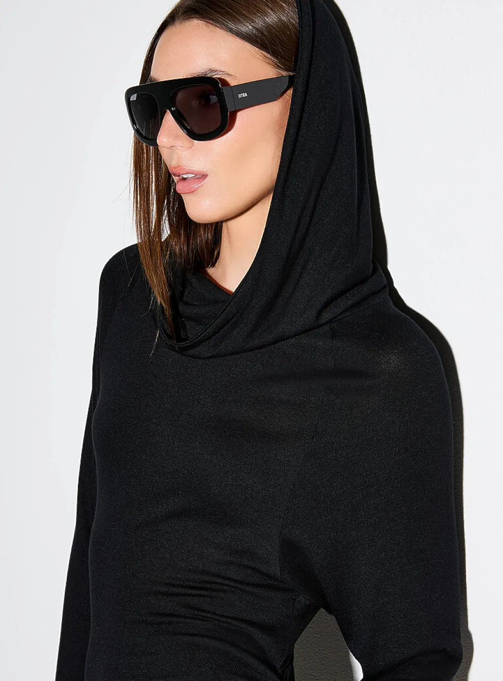 Bardot collar gathered waist minidress