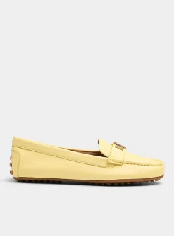 Barnsbury lemon leather loafers