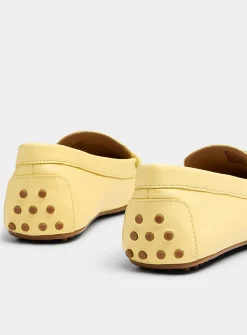 Barnsbury lemon leather loafers
