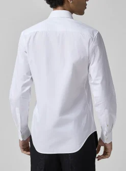 Barocco embroidered bib shirt