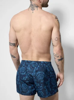 Barocco print swim trunks