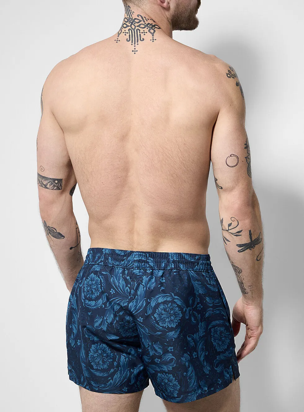 Barocco print swim trunks