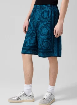 Barocco pure silk Bermuda short