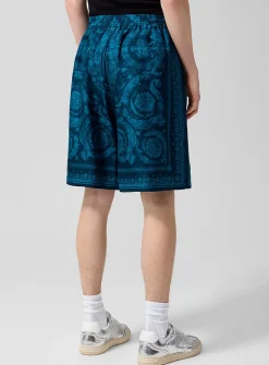 Barocco pure silk Bermuda short