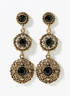 Baroque charm earrings