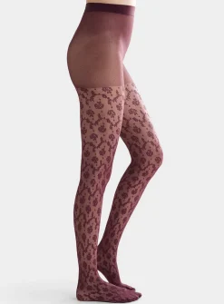 Baroque lace pantyhose