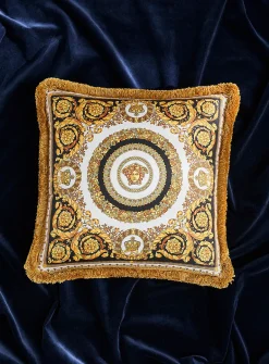 Baroque pure silk cushion
